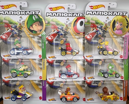 Hot wheels mario kart cars - kart,